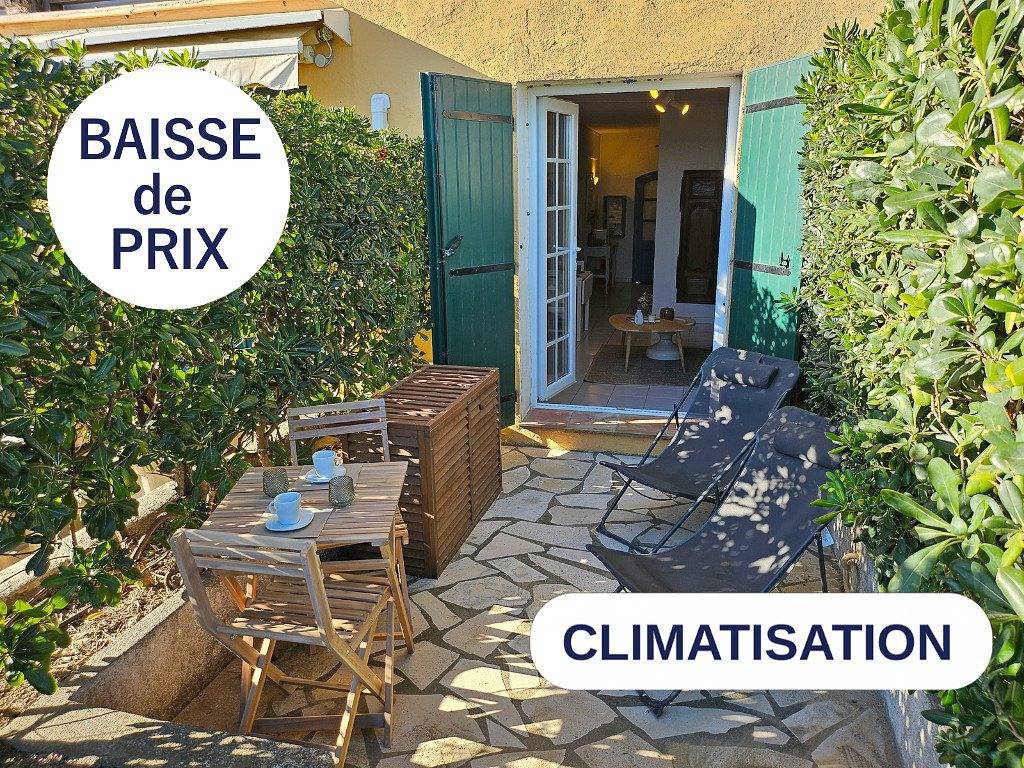 Studio entier, Studio 2 personnes climatisé  avec accès direct  à la plage in Port Grimaud, Grimaud