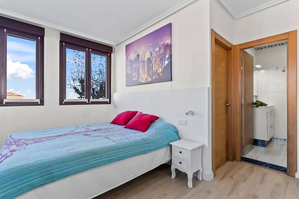 Apt. San Antón in front of the port of Llanes in Llanes, Costa Verde (Spain)