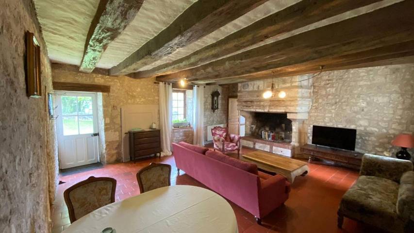 Gîte pour 5 personnes, avec vue ainsi que piscine et jardin à Marigny-Marmande - 3