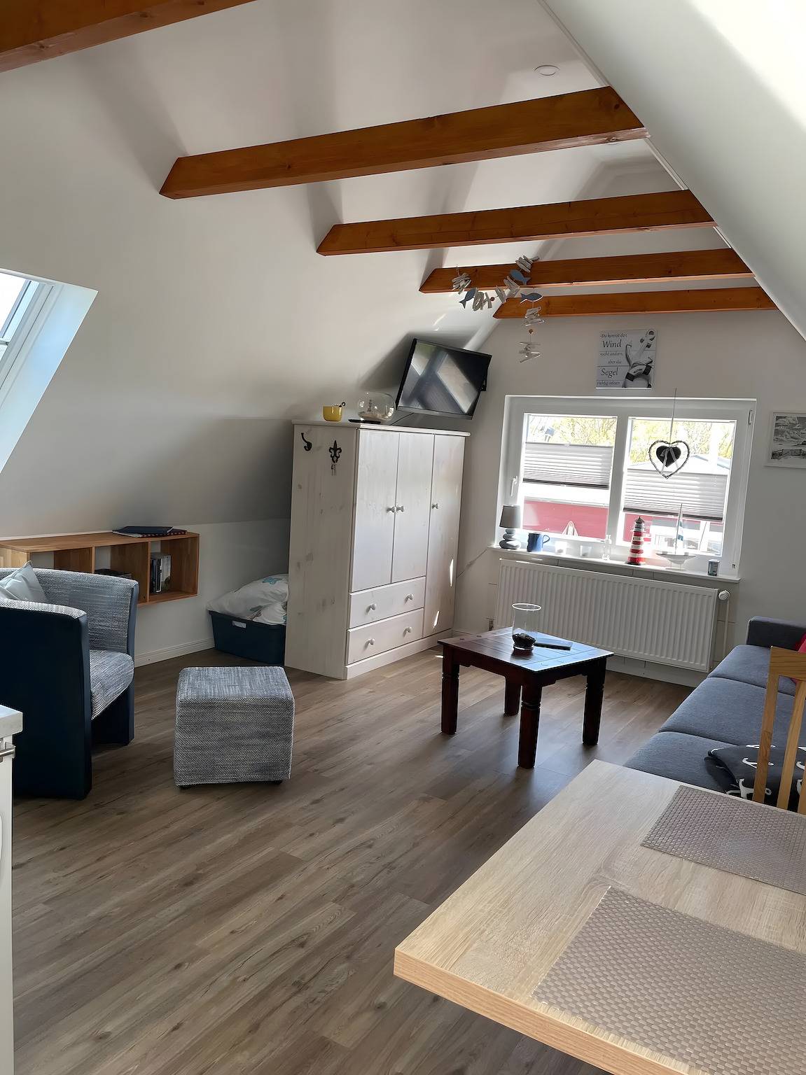 Ganze Wohnung, Ferienwohnung 'Huus Achtern Diek - 5' mit Privatterrasse und Wi-Fi in Nordstrand (Gemeinde), Nordstrand