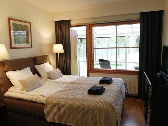 Appartement de vacances pour 2 personnes, avec jardin ainsi que terrasse et sauna, animaux acceptés