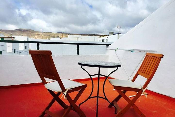 Ganze Wohnung, Estudio Pura. Terraza Vista al Pueblo de Arrieta in Arrieta, Haría