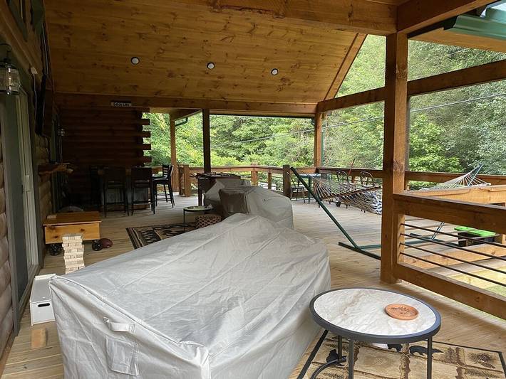 Blockhütte für 6 Personen, mit Terrasse - 1