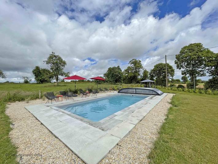 Gîte pour 7 personnes, avec terrasse et jardin ainsi que piscine et jacuzzi dans Orne - 2