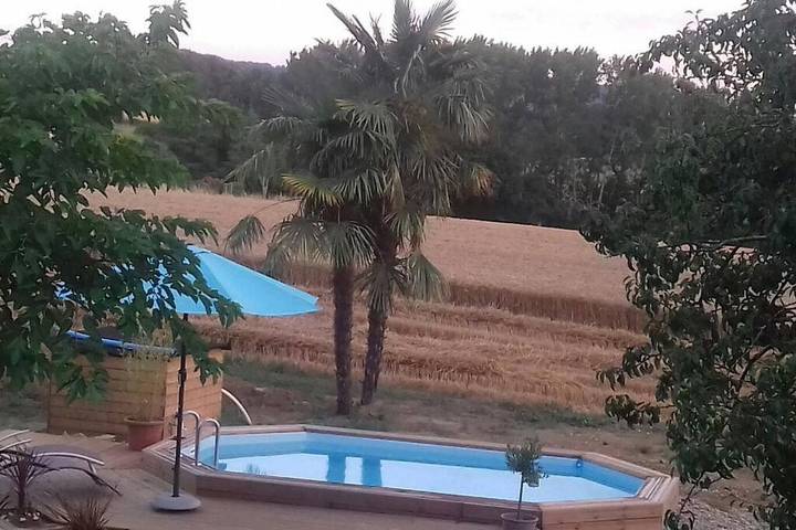 Location de vacances pour 6 personnes, avec terrasse et piscine ainsi que jardin et vue, animaux acceptés à Tonneins - 2