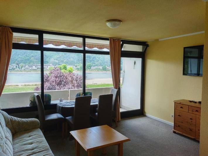 Ferienwohnung für 3 Personen, mit Balkon und Terrasse sowie Ausblick in Bad Hönningen