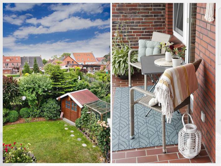 Ferienwohnung für 4 Personen, mit Balkon und Ausblick in Jemgum - 2