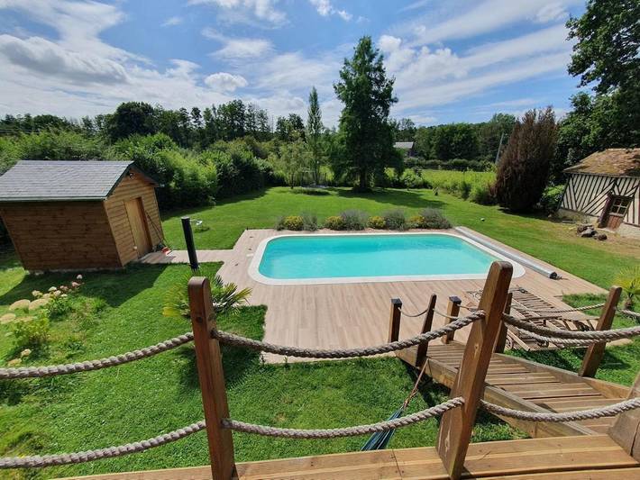Gîte pour 3 personnes, avec jardin ainsi que piscine et jacuzzi à Courtonne-la-Meurdrac - 3