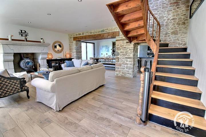Gîte pour 10 personnes, avec Terrasse ainsi que Jardin et Vue à Lézardrieux - 3