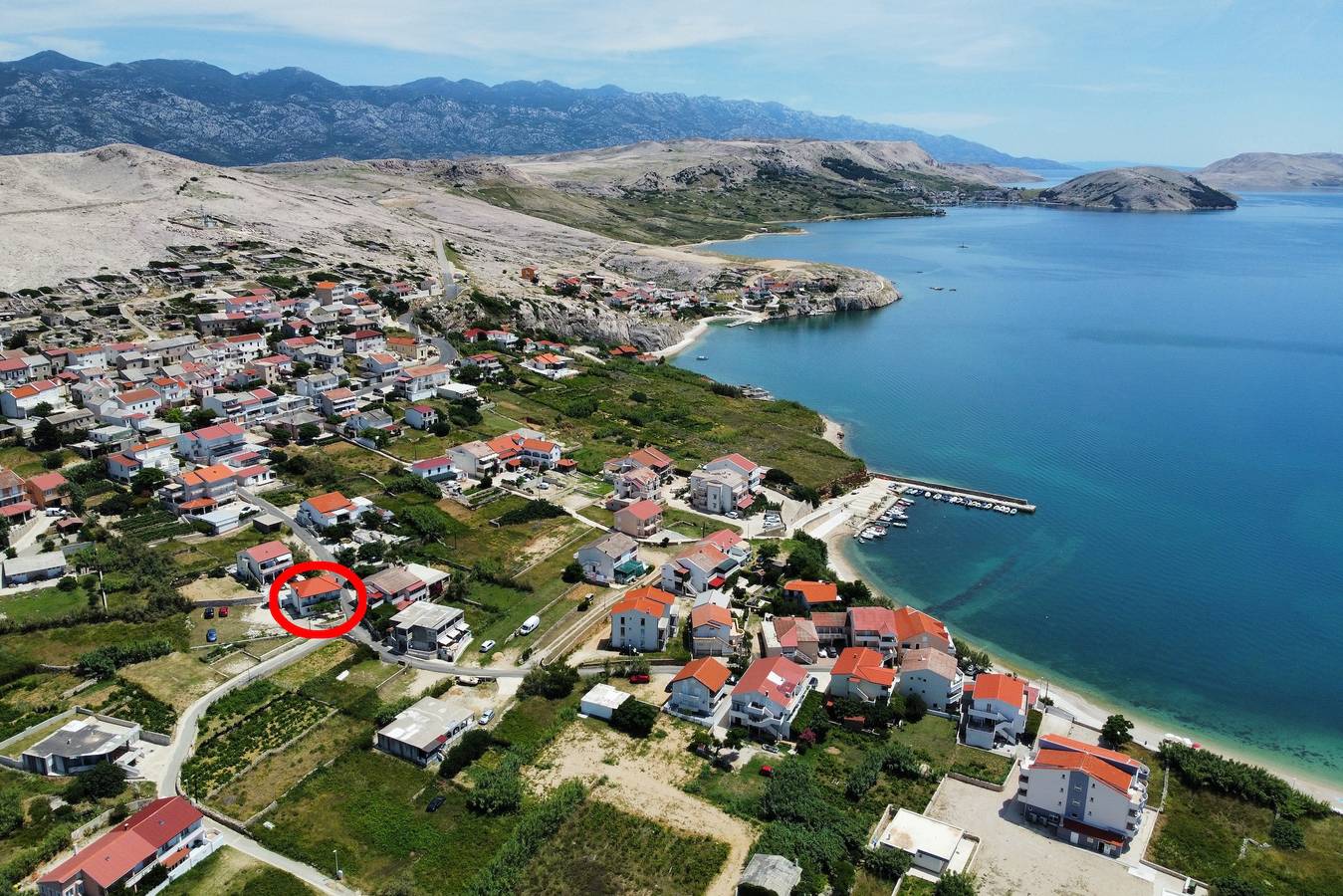 Three bedroom house with terrace and sea view Zubovići, Pag K-22859 in Zubovići, Pag