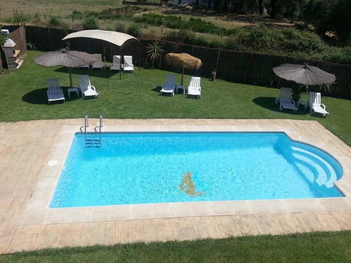 Casa rural para 4 personas, con Terraza y Jardín además de Piscina y Vistas en Provincia de Badajoz