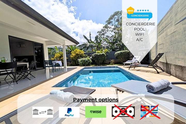 Villa pour 6 personnes, avec piscine et terrasse