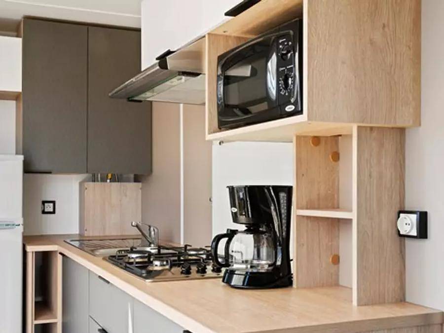 Camping Lou Pignada  - Mobilheim 6 personen - Mobilheim | Comfort | 3 Zi. | 6 Pers. | Einfache Terrasse | Clim. in Messanges, Côte d’Argent