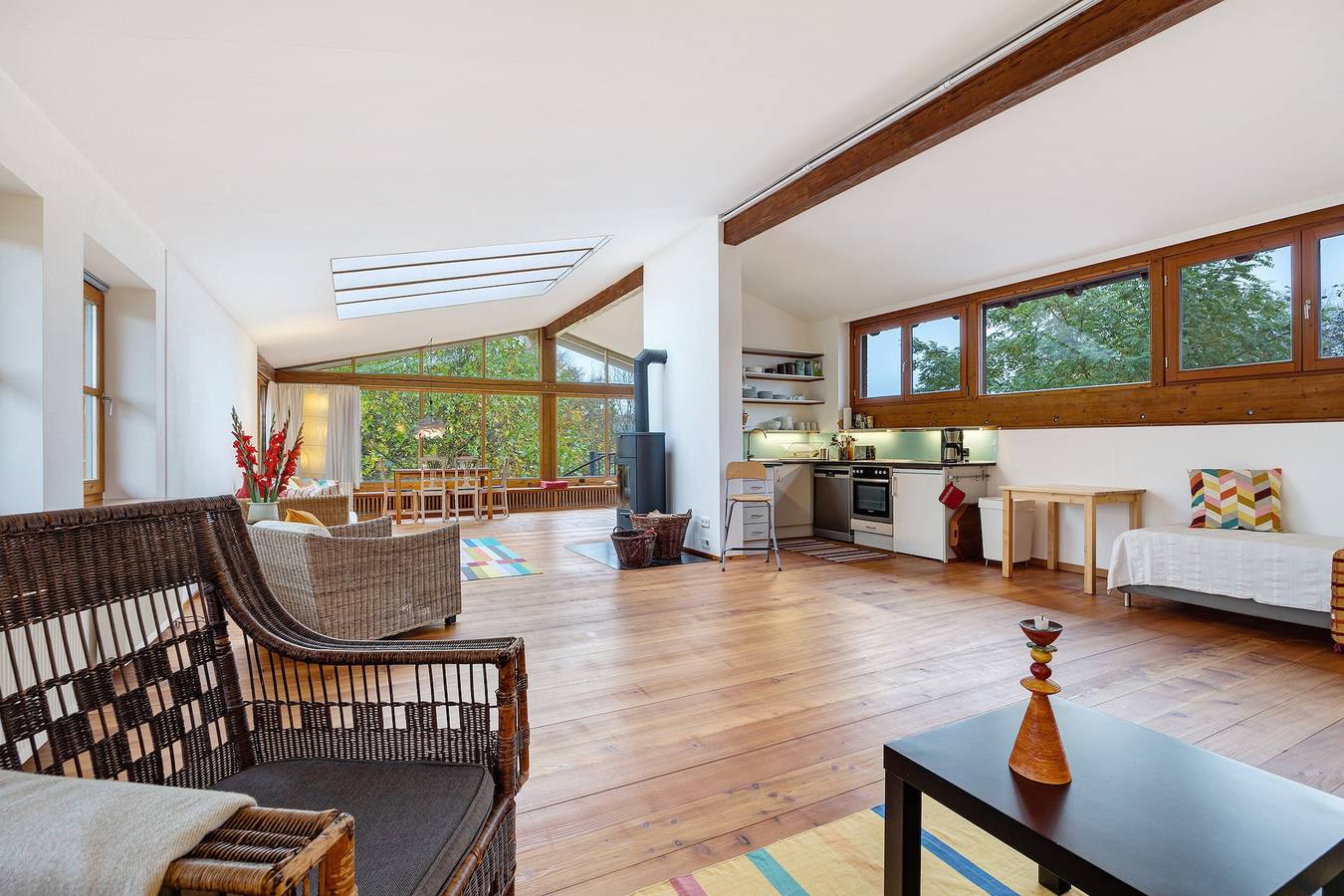 Ganze Wohnung, Ferienwohnung 'Atelierwohnung Hof Kranichmoor' mit Privatterrasse, Gemeinschaftsgarten und Wi-Fi in Horst, Naturpark Lauenburgische Seen
