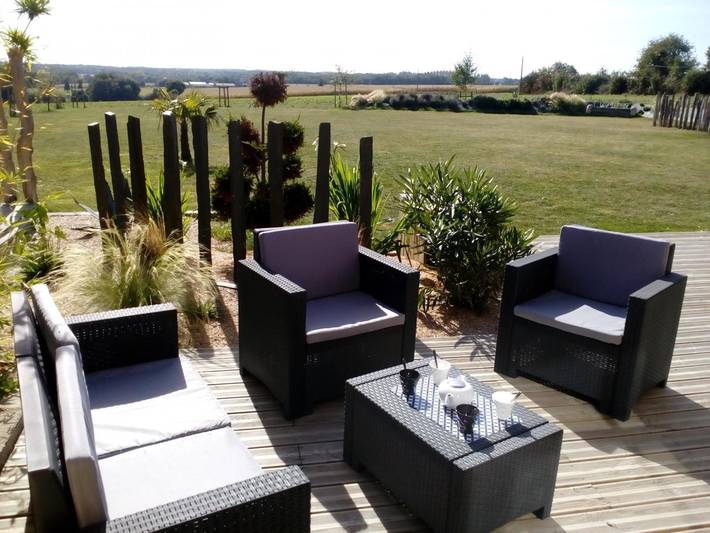 Gîte pour 6 personnes, avec jacuzzi et jardin ainsi que terrasse et sauna à Hénanbihen - 2