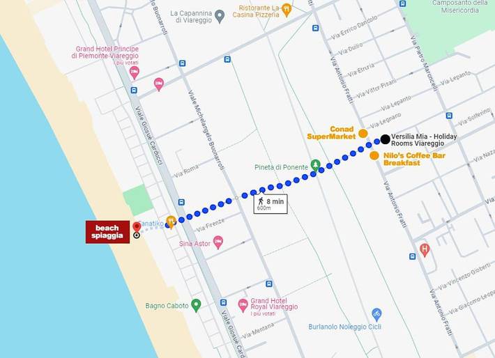 Maison d’hôte pour 2 personnes, avec balcon à Viareggio - 2