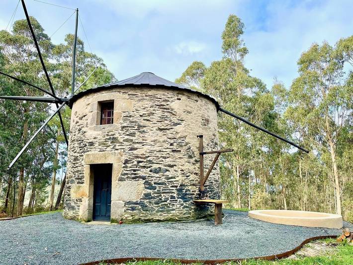 Maison de vacances pour 3 personnes, avec Vue sur l’océan et Jardin à Mañón