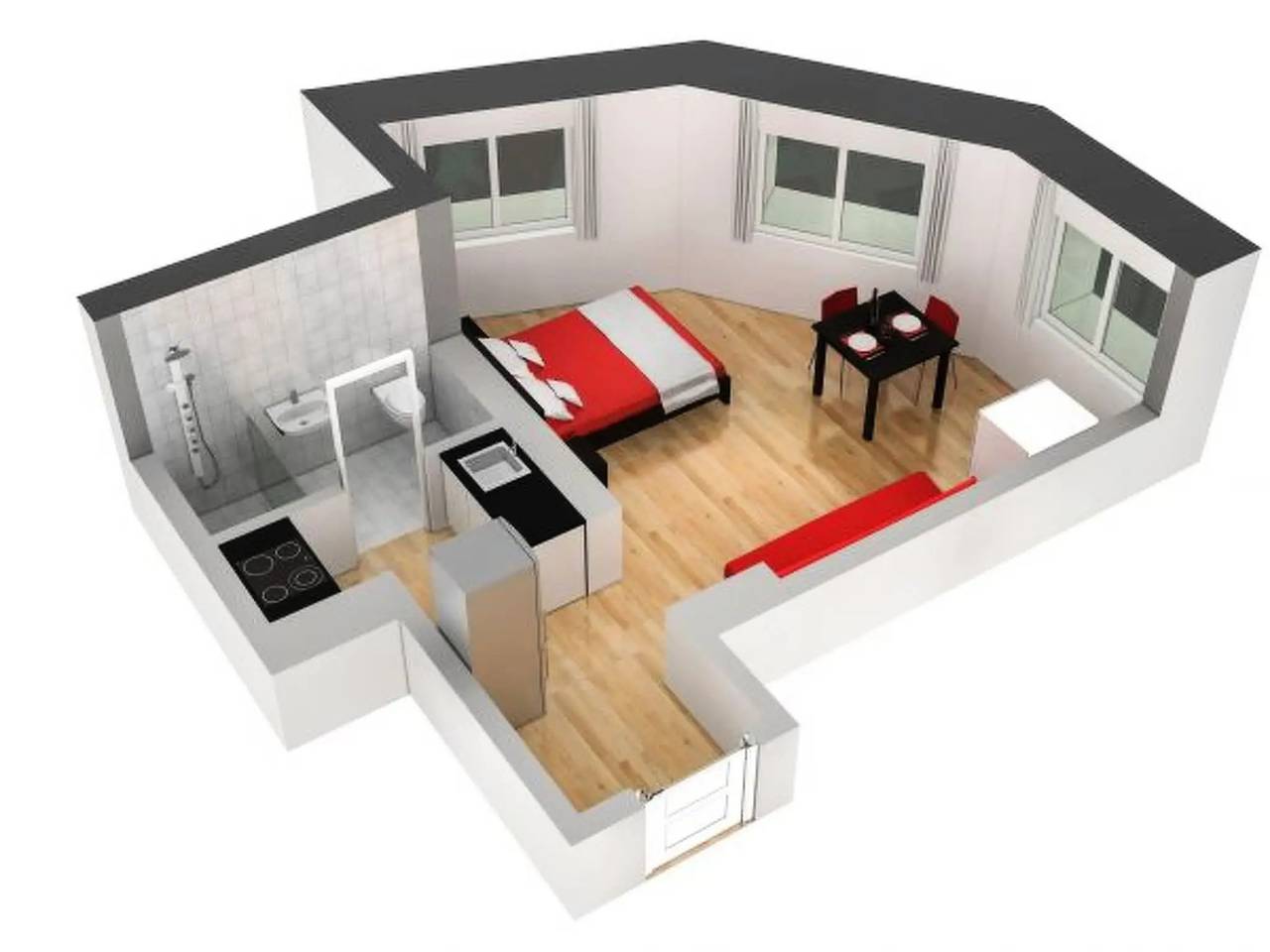 Entire apartment, 1 Pièce 2 Personnes in Zürich 48 Altstetten, Zurich