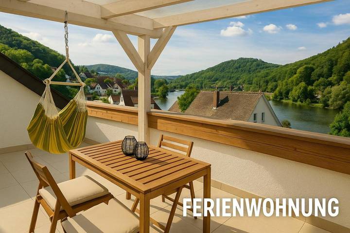 Gîte pour 4 personnes, avec balcon et vue à Neckarsteinach - 3