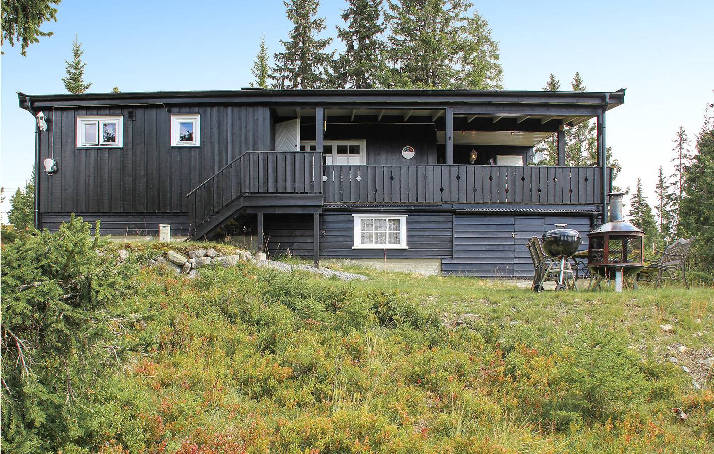 Feriehus for 6 personer med terrasse in Sjusjoen, Ringsaker 