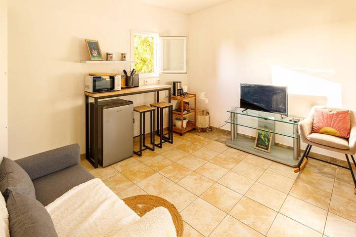 Gîte pour 3 personnes, avec vue ainsi que jardin et terrasse à Les Trois-Bassins - 3