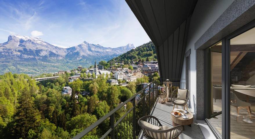 Appartement de vacances pour 4 personnes, avec Balcon et Jacuzzi ainsi que Terrasse et Piscine