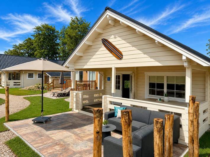 Lodge für 6 Personen, mit Balkon/Terrasse und Terrasse sowie Seeblick in Südholland - 2