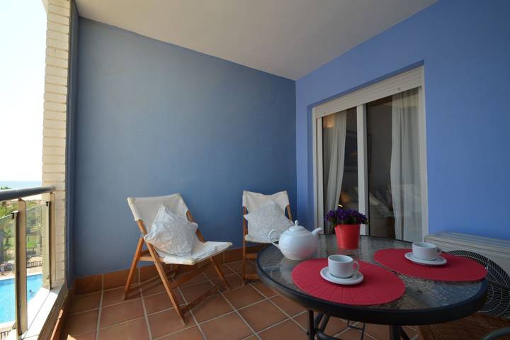 Apartamento de férias para 3 pessoas, com jardim e piscina em Islantilla