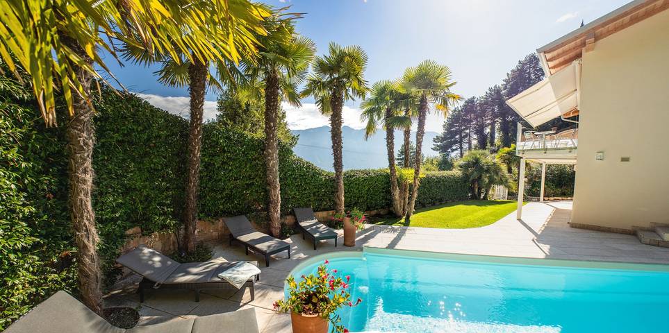 Ferienhaus für 6 Personen, mit Garten und Seeblick am Gardasee