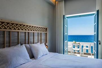 Cottage pour 3 personnes, avec vue et balcon dans Chóra Sfakíon
