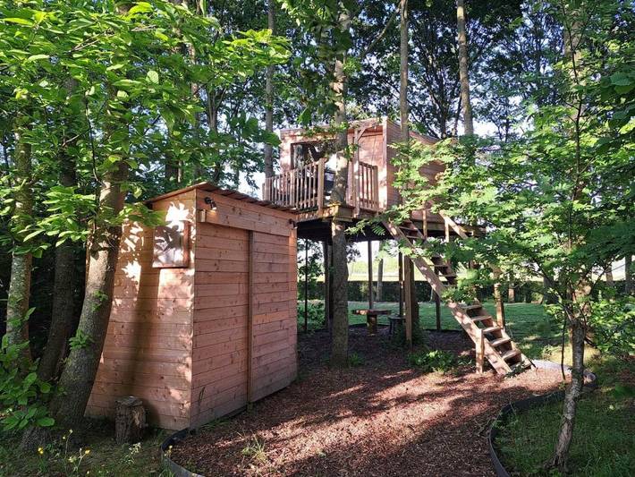 Tente pour 2 personnes, avec Terrasse ainsi que Jardin et Vue à Bruges