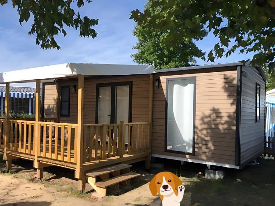 Camping Le Château - Mobilheim 4 personen - Cani Cottage 2 Zimmer ca. 30m² in Saint-Hilaire-de-Riez, Loire-Tal