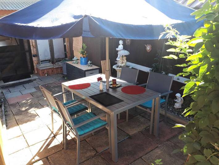 Ferienwohnung für 7 Personen, mit Balkon und Terrasse sowie Garten und Ausblick in Thurnau