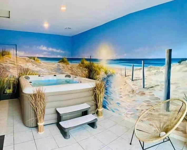 Location de vacances pour 6 personnes, avec Jacuzzi ainsi que Terrasse et Jardin à Aigneville