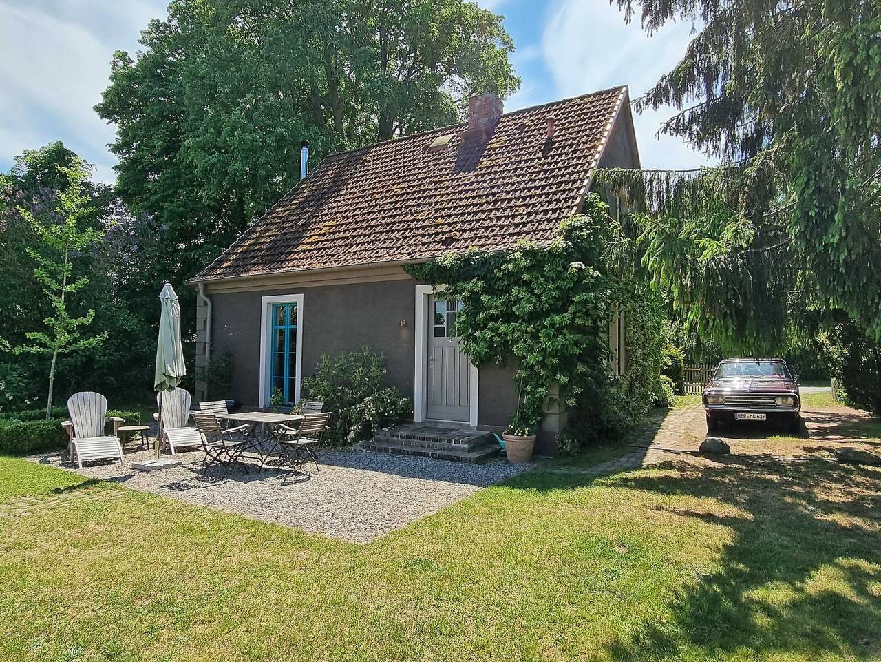 Pommernhaus Charmanter Josephinenhof Sauna Kamin Boot - im Naturpark in Ahlbeck bei Ueckermünde, Vorpommern Greifswald