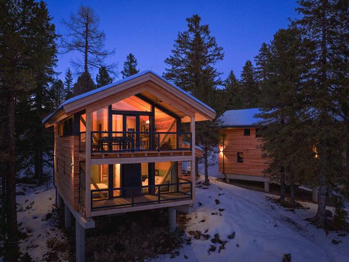 Chalet für 8 Personen, mit Balkon und Whirlpool sowie Sauna an der Turracher Höhe
