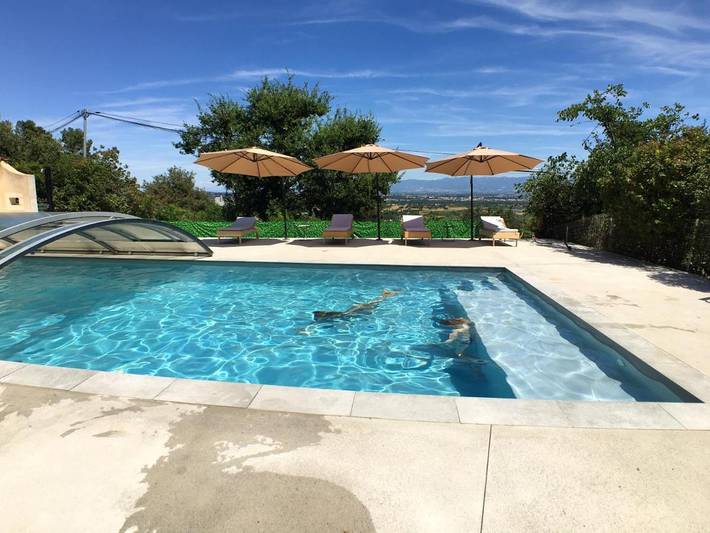 Maison de vacances pour 5 personnes, avec Terrasse ainsi que Jardin et Piscine à Saint-Péray