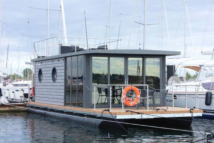 Boot für 6 Personen, mit Ausblick und Terrasse an der Kieler Bucht