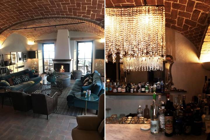 Station pour 3 personnes, avec jardin ainsi que piscine et vue, animaux acceptés à Monastero Bormida - 2