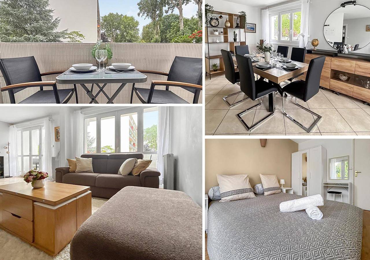 Appartement entier, Two-Bedroom Apartment with Balcony in Chilly-Mazarin, Essonne