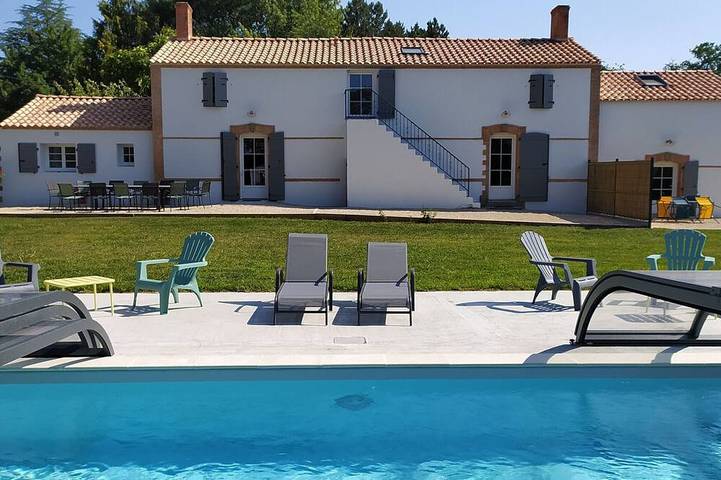 Maison de vacances pour 15 personnes, avec Terrasse et Jardin à Soullans