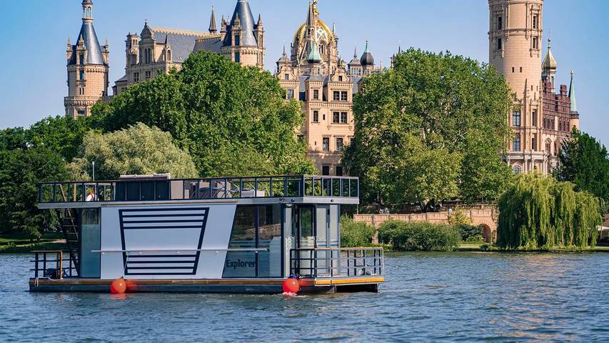 Boot für 6 Personen, mit Terrasse, mit Haustier am Schweriner See