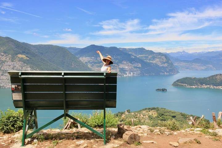 Ferienwohnung für 4 Personen, mit Seeblick und Terrasse sowie Ausblick in Gemeinde Iseo