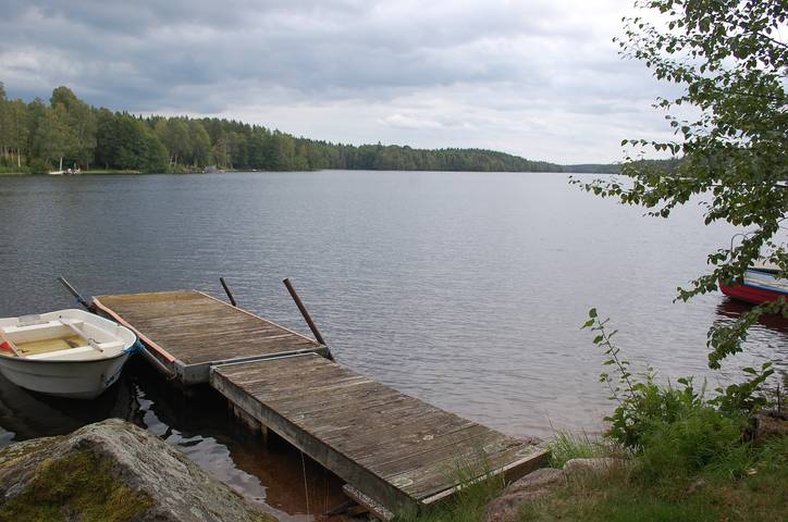 Ferienhaus für 7 Personen, mit Sauna und Terrasse sowie Garten und Seeblick in Ödeshög