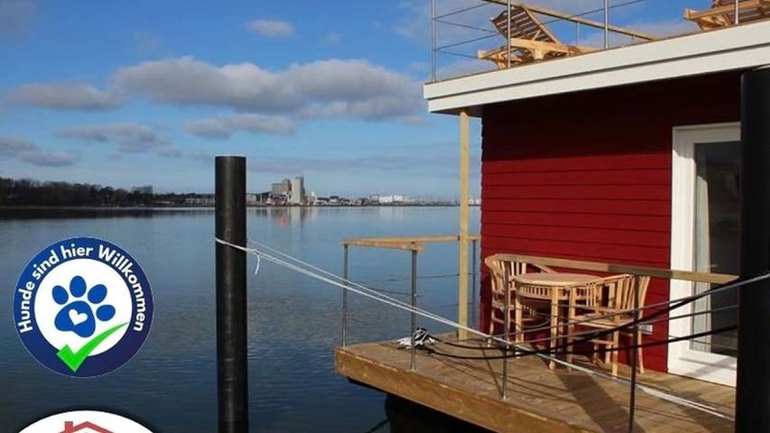 Boot für 5 Personen, mit Terrasse und Ausblick, kinderfreundlich in Heiligenhafen