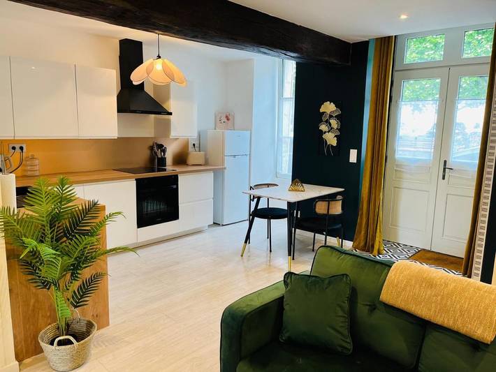 Appartement de vacances pour 3 personnes, avec jardin, animaux acceptés