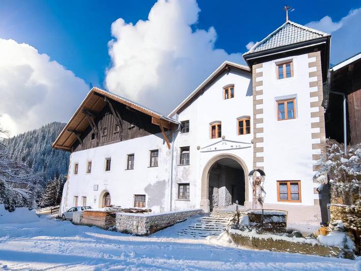 Ferienhaus für 10 Personen, mit Terrasse und Sauna in Pfunds