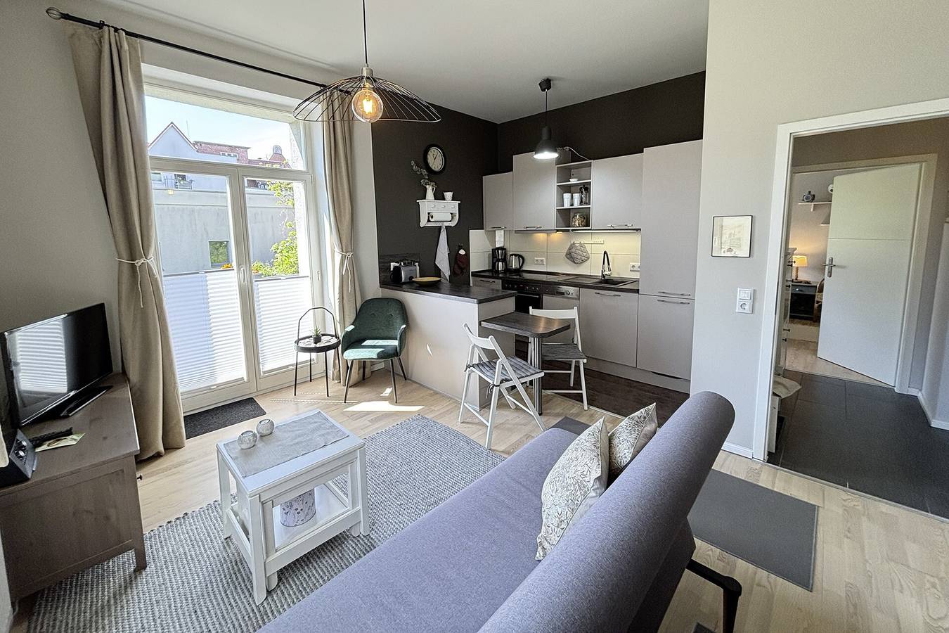 Apartamento entero, Apartamento Truding con balcón y wifi en el centro histórico de Stralsund in Ocenarium Stralsund, Stralsund