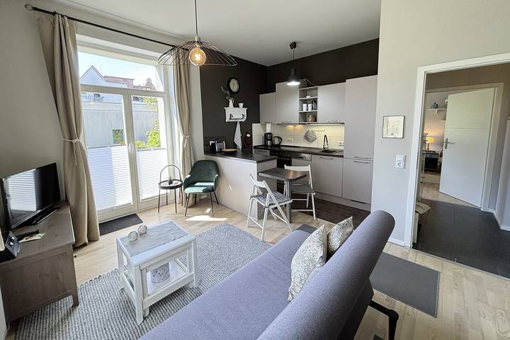 Ferienwohnung für 3 Personen, mit Balkon in Stralsund