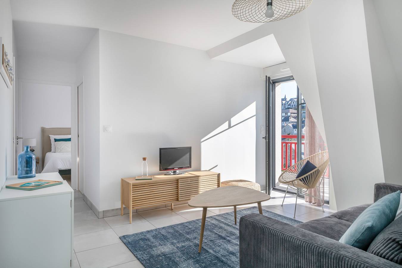 Appartement entier, À 50m de la plage, bel appartement sous les toits in Pléneuf-Val-André, Côte de Goëlo